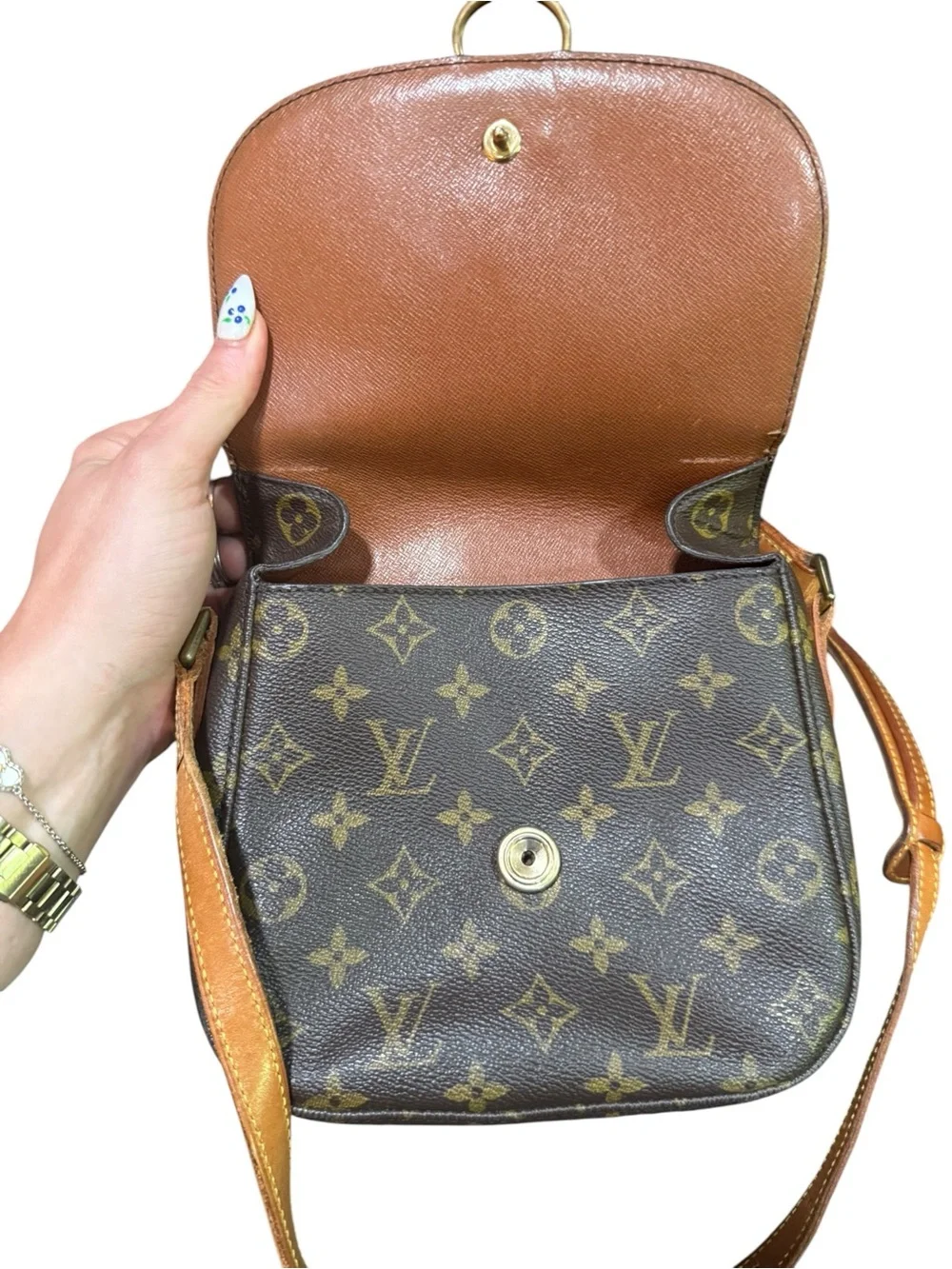 Louis Vuitton Saint Cloud MM Monogram Crossbody Bag | Vintage 1989 | Made in Fra